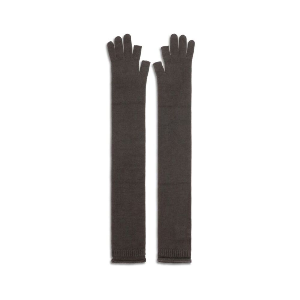 Rick Owens Women Long Fingerless Wool Gloves